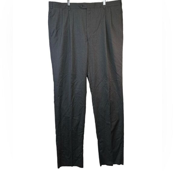 Jos A. Bank signature collection, 100% wool gabardine 42 long 42x40 raw hem - Picture 1 of 15